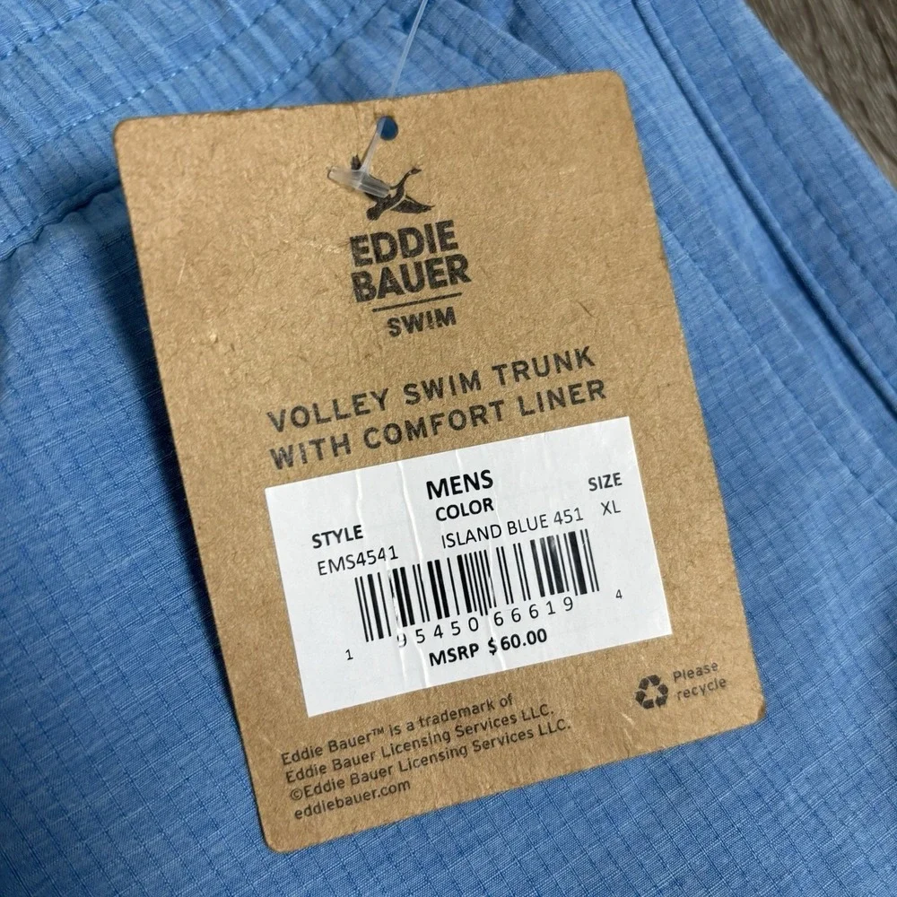 Eddie Bauer Swim Men's XL Island Blue Volley 7
